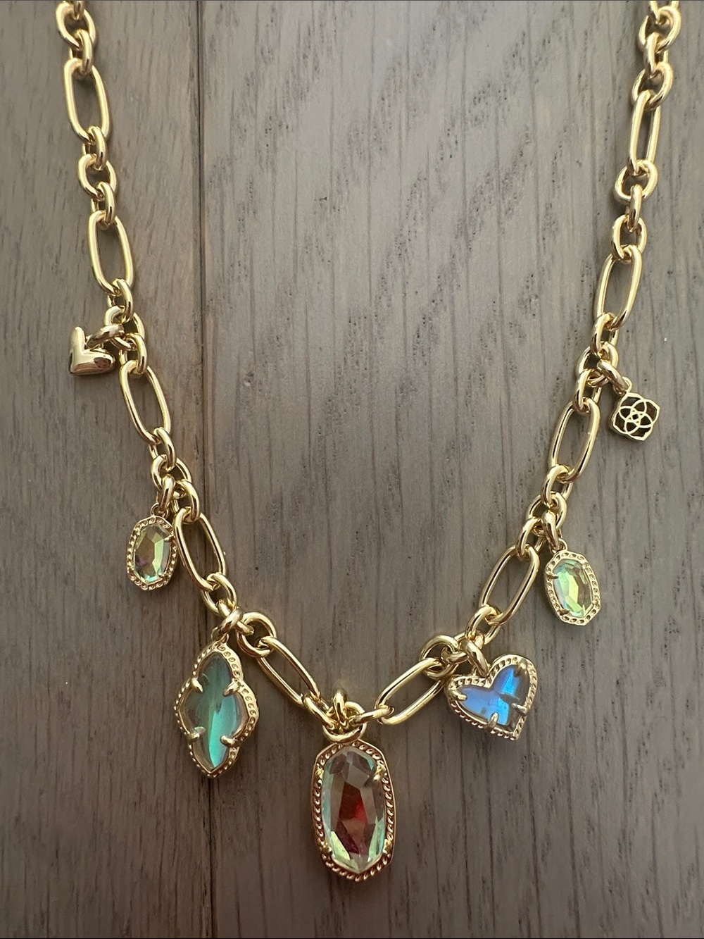 Kendra Scott Icon gold charm necklace